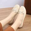 Fashion Women Genuine Leather Shoes Ballet Flats Spring Ladies Flat Low Heel Bowknot Comfy Soft Leather Slip on Shoes for Female Zapatos
