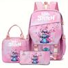 Large Capacity Schoolbag with Shoulder Strap; Student Three-piece Pencil Case Set
