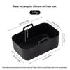 Air Fryer Silicone Pot Air Fryer Liner Heat Resistant Air Fryer Bake Silicone Basket Rectangle Baking Pan For Oven Microwave