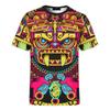3D Warrior Tlaloc God Print Kids Short-Sleeve T-Shirt Crew Neck Top for Boys Girls Daily Play and Outdoor Activities