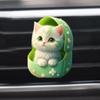 2D Acrylic Car Air Conditioning Vents Aromatherapy Cute Cat Animal Clip Air Outlet Freshener Auto Interior Accessories
