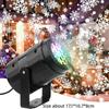 USB Powered Christmas Projector Rotating Snowflake Christmas LED Night Light Valentine's Day Starry Atmosphere Lamp New Year
