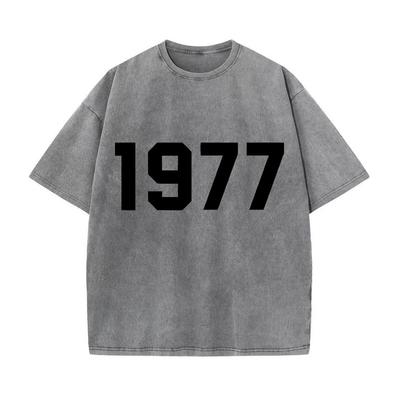 Retro Washed Vintage 1977 T-shirt 1977 T-shirt  Women Fashion Casual Pullover Sweatshirt Women 1977 T-shirt