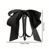 1 Stück Satin-Schleife Haarspange Eleganter Stil Mehrere Farben Perfekt für Tägliche Formelle Looks Haarschmuck Damen Retro-Inspiriertes Styling