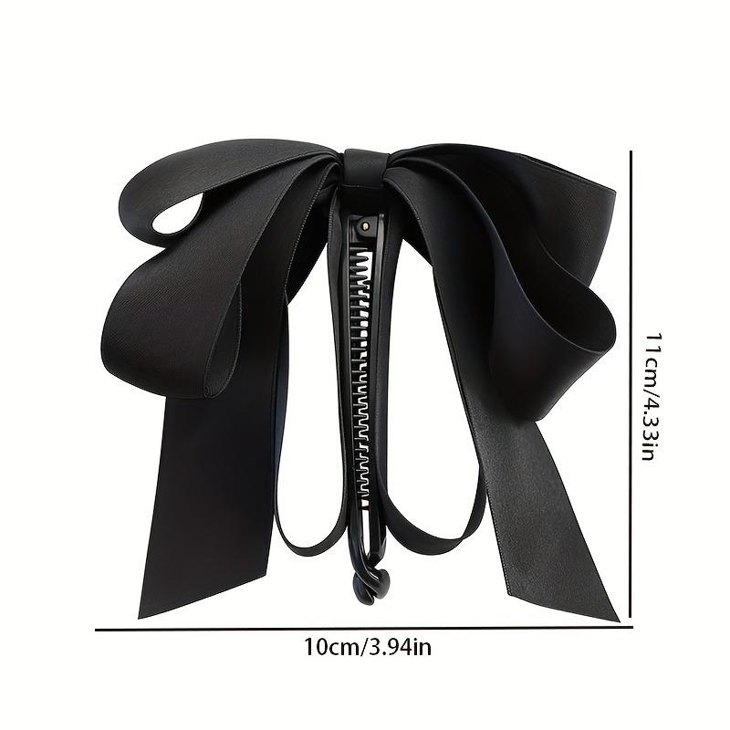 1 Stück Satin-Schleife Haarspange Eleganter Stil Mehrere Farben Perfekt für Tägliche Formelle Looks Haarschmuck Damen Retro-Inspiriertes Styling