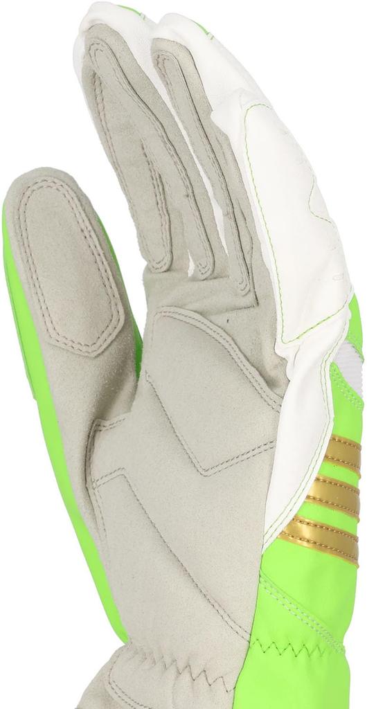 adidas Baseball Baserunning Size 51 Sliding Lime x White LBG704 Gloves, Glove, (4211), Medium,