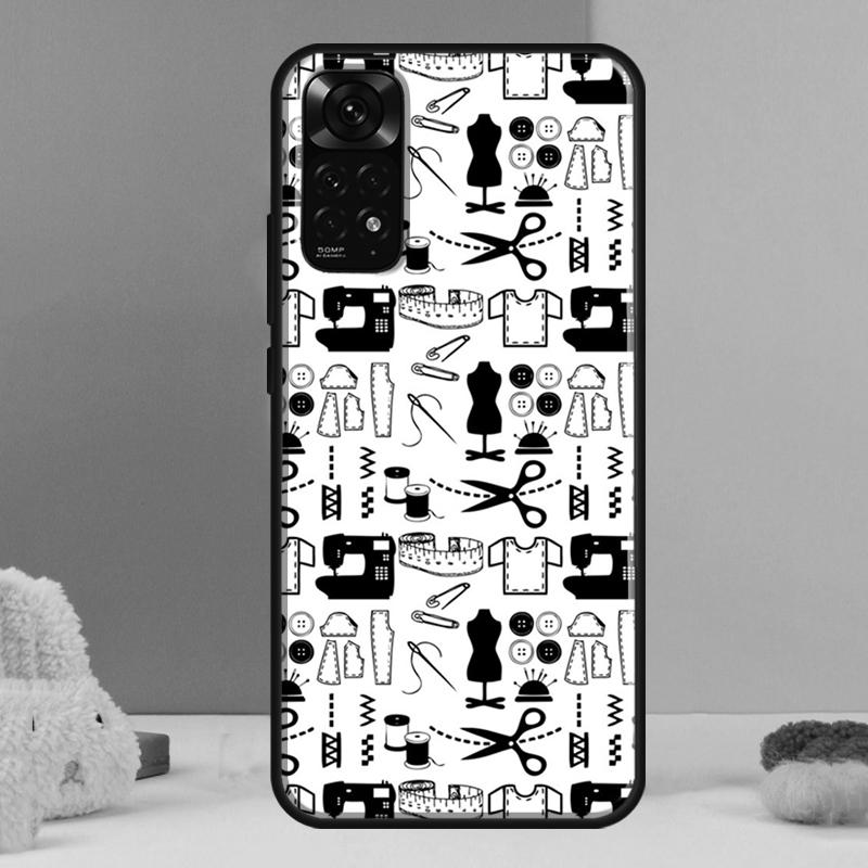 Sewing Machine Case For Xiaomi Redmi Note 14 13 Pro 12 11 9 10 9S 10S 11S 12S Redmi 14C 13C 10C 12C Cover