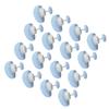 16 Pieces Quilt Fixing Clips Heart Shape Removable Comforter Fastener Duvet Blanket Bedding Holder Pins for Home Use