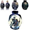 Nightmare Before Christmas Hoodie Pullover Sweatshirt mit Jack und Sally Design