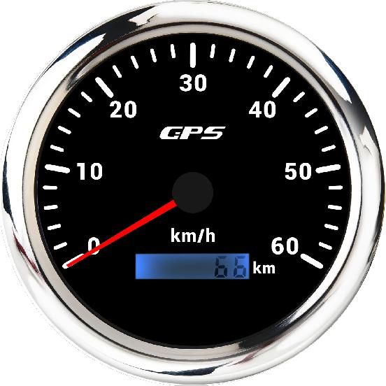 110MM GPS Speedometer 60/120/200kmh 80MPH For Motorcycle Boat Car Truck Speed Gauge Meter 7 Colors Backlight With GPS Antenna