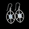 Milky Opal Gemstone 925 Sterling Silver Jewelry Handmade Earrings 2.00" For Gift EE-48-17