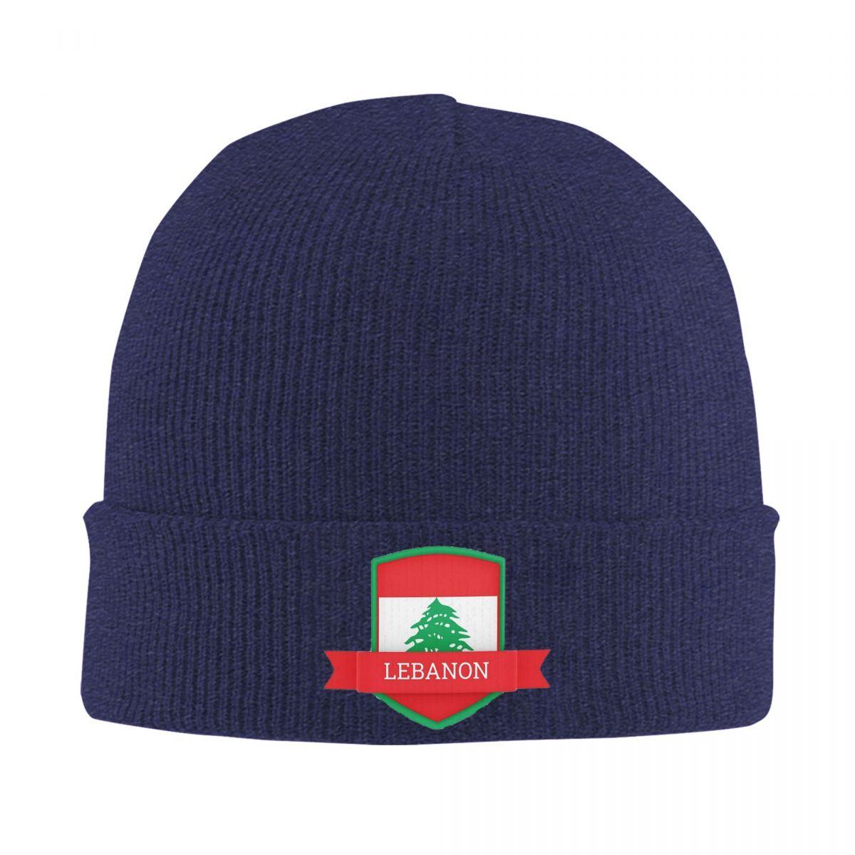 

Lebanon Lebanese Flag Warm Knitted Cap Hip Hop Bonnet Hat Autumn Winter Outdoor Beanies Hats for Unisex Adult One Size