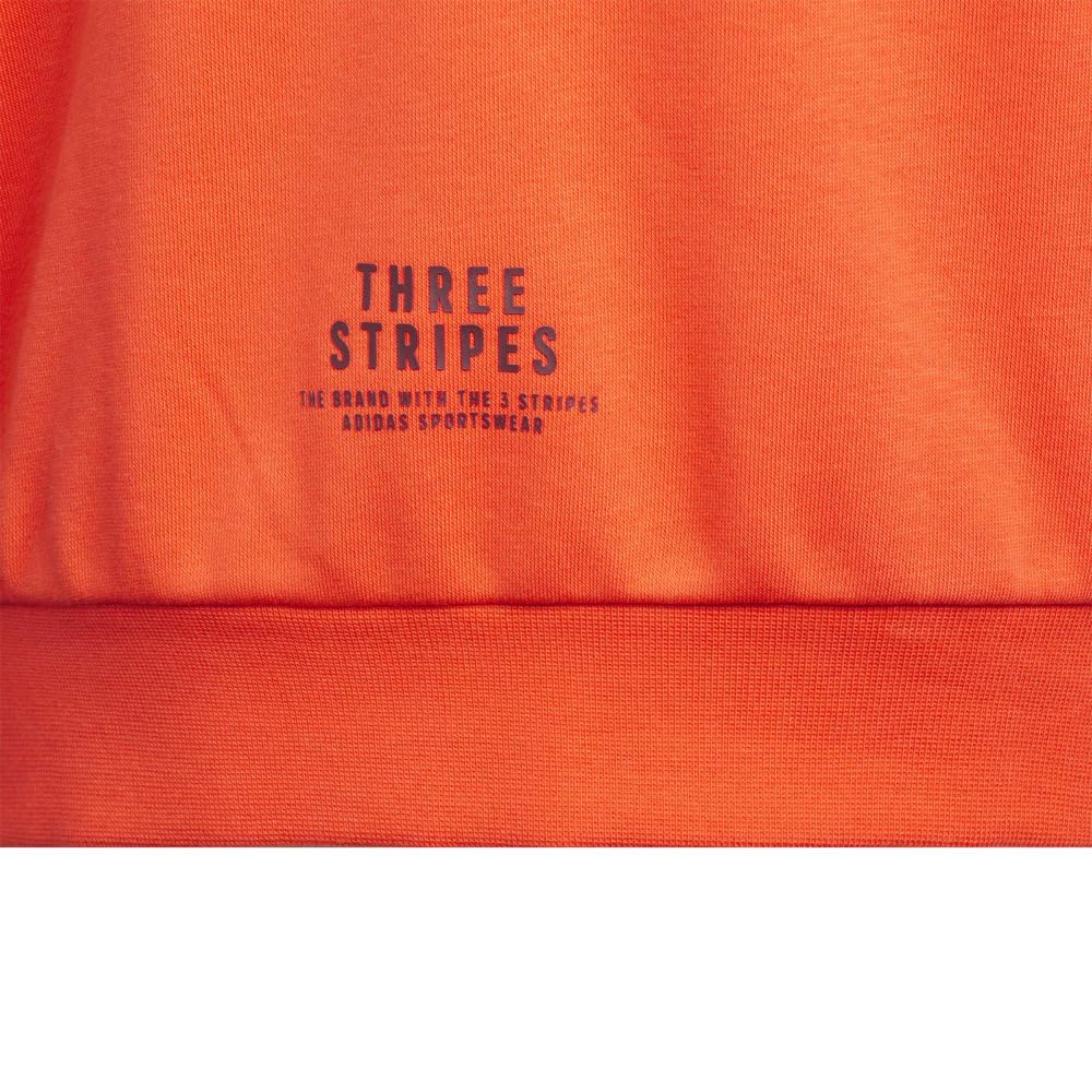 adidas Warding Pack Loose Fit French Terry Full Zip Hoodie for Kids KPX95 Bright Red (JP4922)