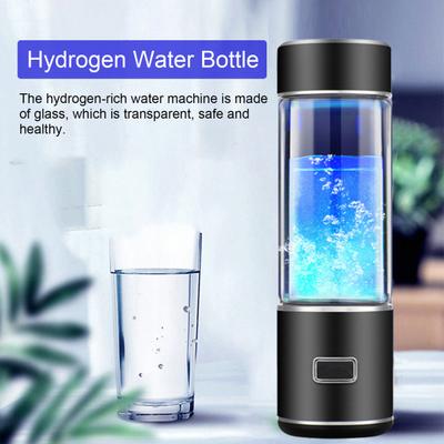 300ML Hydrogen Rich Water Bottle SPE PEM Technology Portable Glass Hydrogen Water Generator Healthy Glass Drinking Cup Birthday Gift