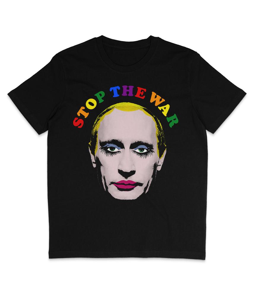 

Putin - STOP THE WAR - Black - Organic T-Shirt - Ukraine - LGBTQ - Russia 4XL
