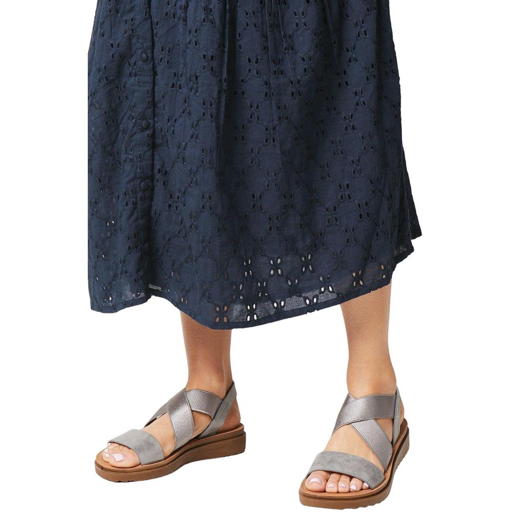 Good For The Sole Womens/Ladies Ana Comfort Crossover Strap Wide Sandals