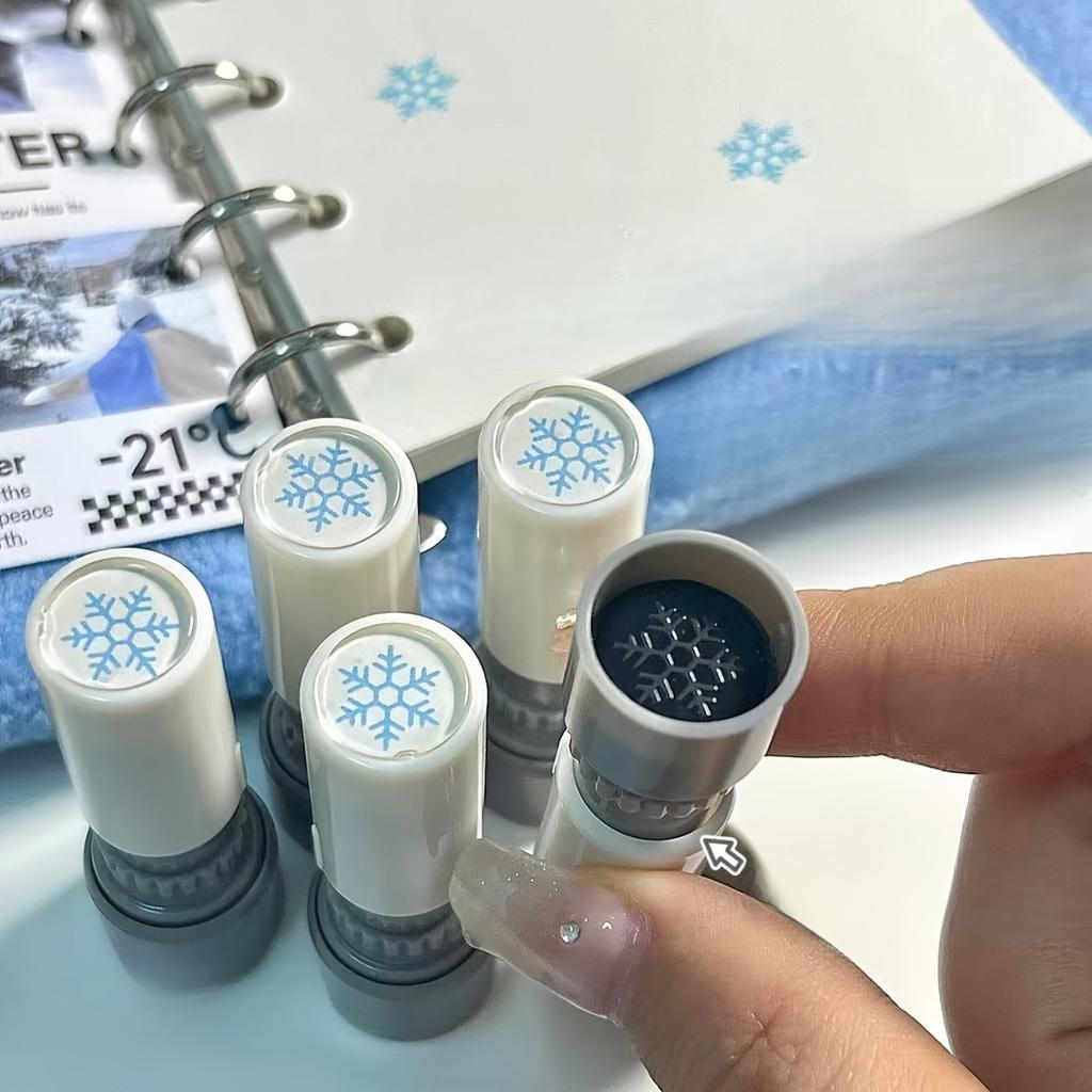 Noel Kar Tanesi Damgası - Scrapbooking, Kabartma ve Sticker Mühürleri, El Sanatları İçin Yaratıcı Mevsimlik Damgalar, Teşvik Mührü