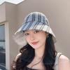 Plaid Bucket Hat With Sun Protection For Summer Outdoor Casual Women