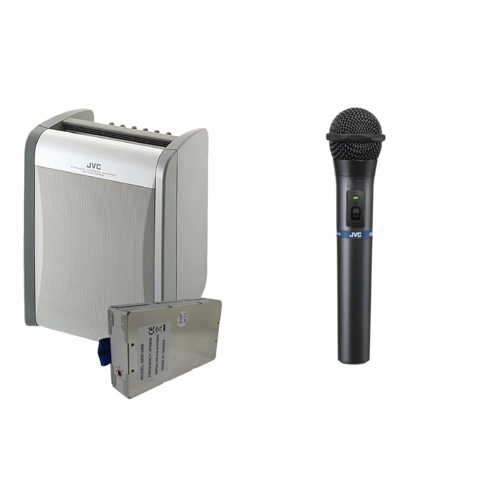 

JVC Victor Portable Wireless Amplifier Tuner Wireless Microphone Set PE-W51SB+WM-P970 (Single Built-in) +