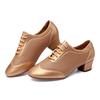 Scarpe da ballo moderne in pelle Scarpe da ballo valzer tango jazz da donna con tacco basso Scarpe casual con suola in gomma