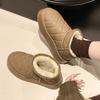 Snow boots women's winter velvet thickened short boots children's 2025 new women's shoes waterproof, non-slip and warm cotton shoes