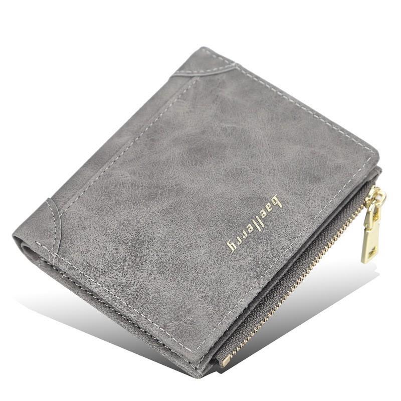 Wallet Men's Short Korean Version Youth Multi Card Vertical Fashion Zipper Coin Purse