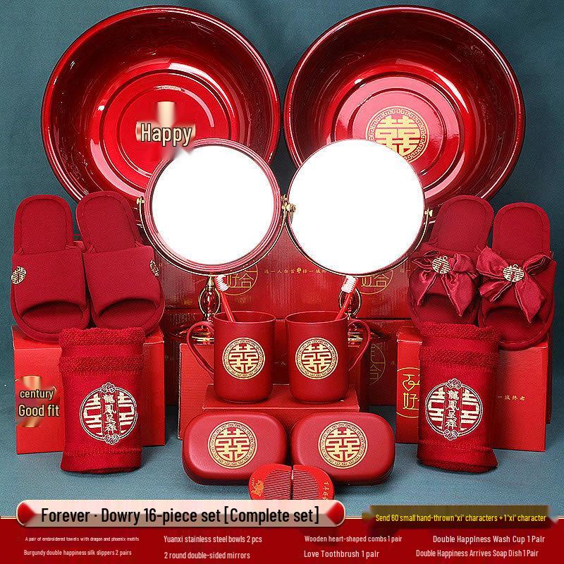Bridal Dowry Gift Set: Complete Toiletries and Wedding Essentials Box for Bride's Family