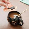 Thermochromic Ceramic Creative Cute Halloween Decoration Tea Cup Black Cat Coffee Mug Drinkware