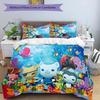 3pcs The Octonauts3 pattern bedding set duvet cover set includes duvet cover &pillowcases, perfect all season bedroom decoration & gift