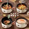 Chigo Multifunctional Electric Cooking Pot: Perfect for Student Dorms, This All-in-one Appliance Allows for Stir-frying, Steaming, and Boiling.