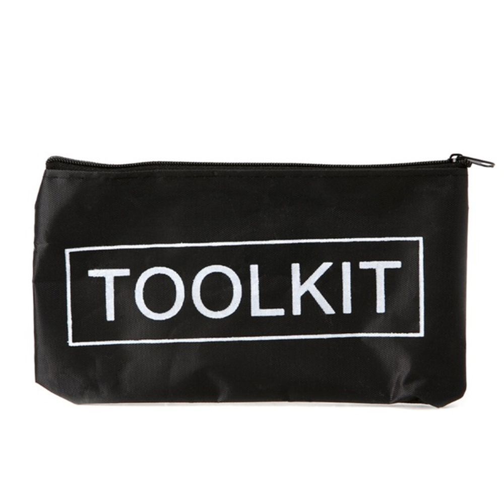 

600D Oxford Cloth Portable Pouch Simple Style Tool Kit Case Wrench Bag Waterproof Zipper Storage чёрный
