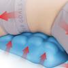 Back Pillow, Soft Portable Waist Support Pillow Cushion, Blue