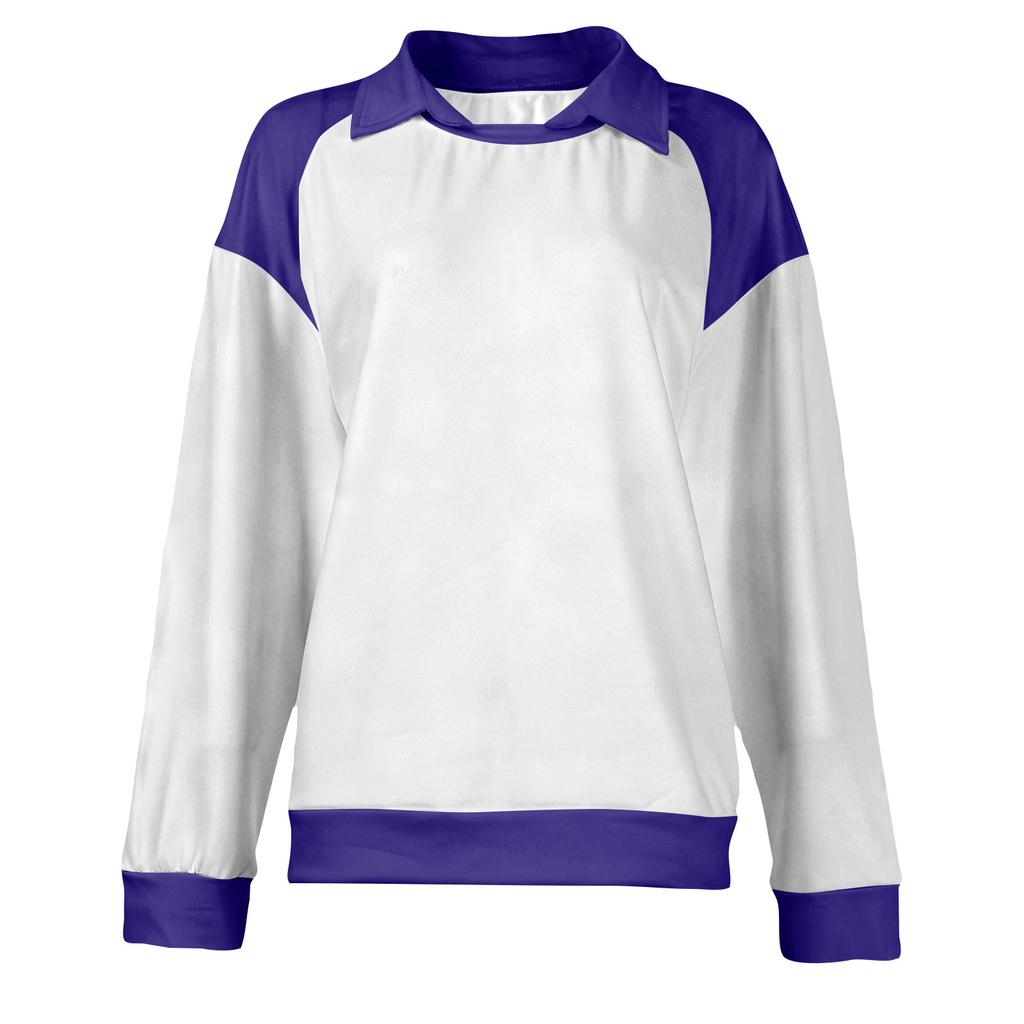 Damenmode Langarm-Pullover Einfarbiges Oberteil