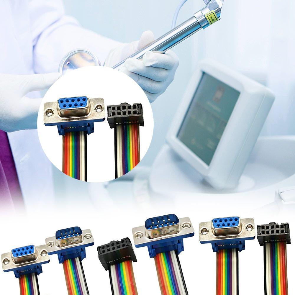 DB9 to IDC DB9 Connector Multicolor Ribbon Flat Ribbon Cable IDC Cable  Industrial Applications