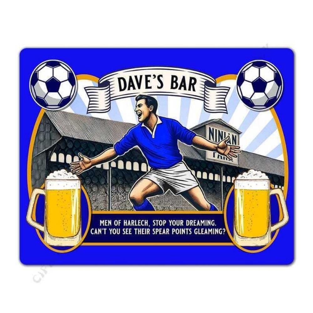 Beer poster on the wall, metal plaque 20x30cm