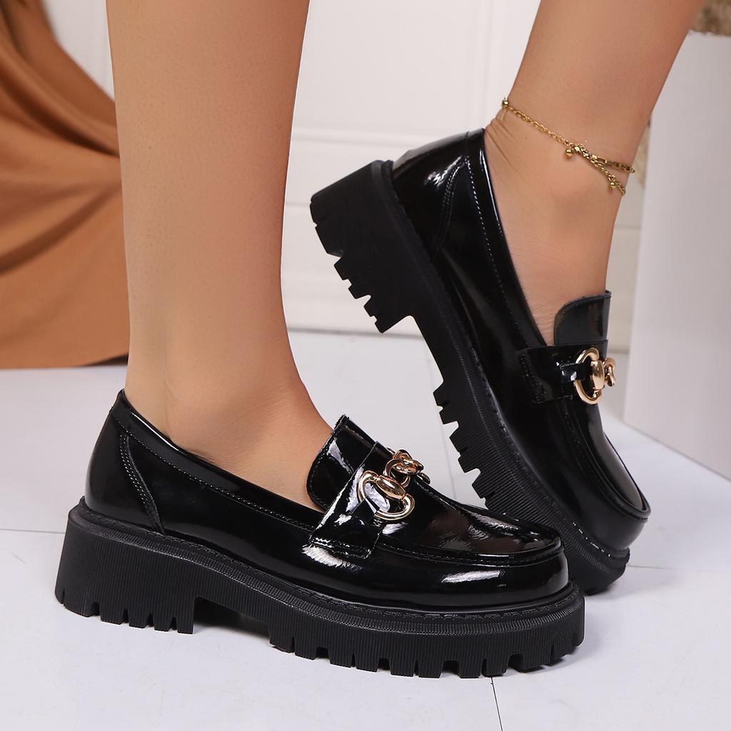 Великого розміру британського стилю маленькі шкіряні туфлі жіночі осінні нові японські JK платформа французький стиль