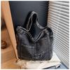 Borsa a Spalla in Denim di Grande Capacità Borsa a Tracolla Versatile Borsa Hobo Sling alla Moda Borsa