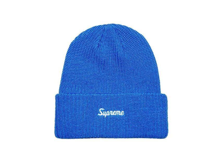 Supreme Loose Gauge Beanie Blue One-Size