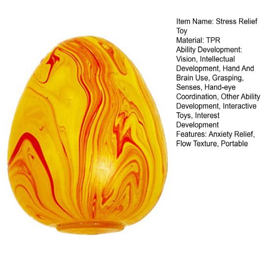 Marmor Muster Stresswürfel Spielzeug Angstlinderung Fließende Textur Ei Quetschen Sensorisches Spielzeug Langsame Rückfederung TPR Dekompression Stress