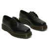Dr. Martens Leather Round Toe Thick Sole Lace-Up Polished Low Top Shoes Unisex Shoes Black 27875001