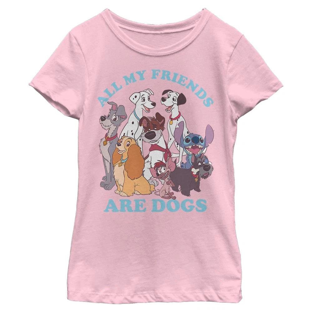 Girl s Disney All My Friends are Dogs T-Shirt 3XL