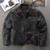 Men's Slim Fit Genuine Leather Sheepskin Motorcycle Jacket