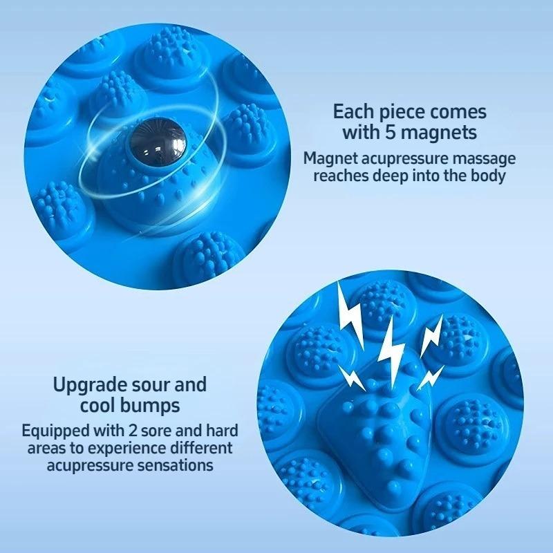 Foot Yoga Massage Acupressure Board Mat Muscle Relaxation Round Exercise Mat Fitness Foot Training Massage Acupressure Mat