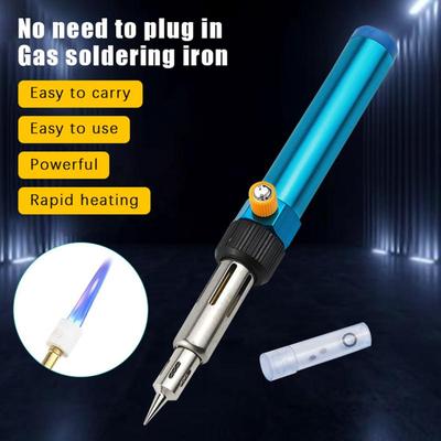 Handy Gas Soldering Pen Soldering Iron For Precise Welding And Heat Shrink For Diy Repairing With Changeable Tips 210~450 Celsius