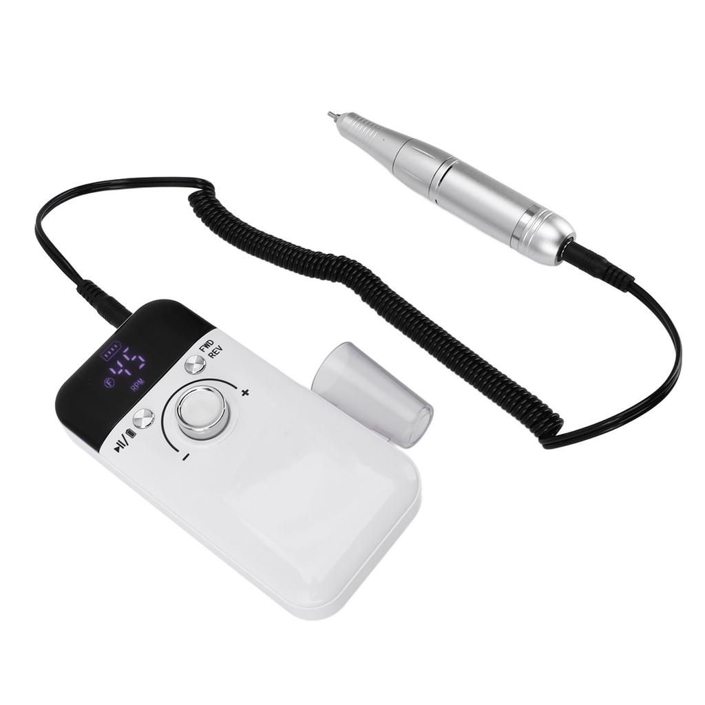 Portable Nail Drill Rechargeable Professional Effective Multifunctional 45000rpm Electric Nail File for Home Salon