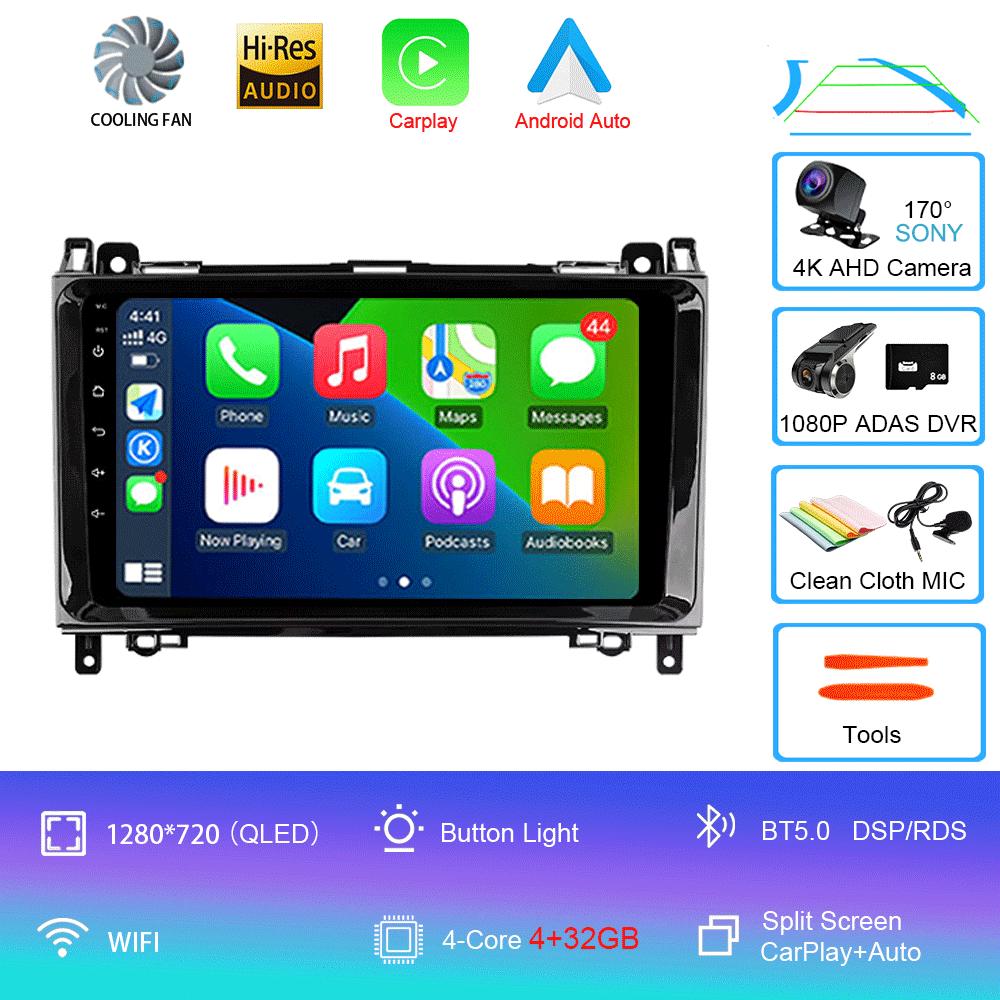 Radio auto Android 14 Pentru Mercedes-Benz B-Class T245 2005 - 2011 Player video multimedia Navigație stereo Nu 2din 2 din dvd