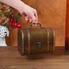 Retro Wooden Storage Box Vintage Style Treasure Certificate Jewelry Storage Suitcase Photography Props Widely Use Storage Chest