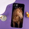 Beautiful Elegant Brown Horses Case For iPhone 14 13 Pro X XS Max XR 7 8 Plus Cover For iPhone 14 12 Mini 11 Pro Max SE 2020