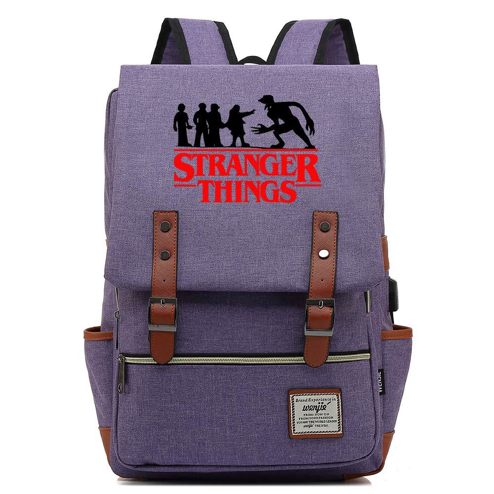 Stranger Things Studenten-USB-Rucksack