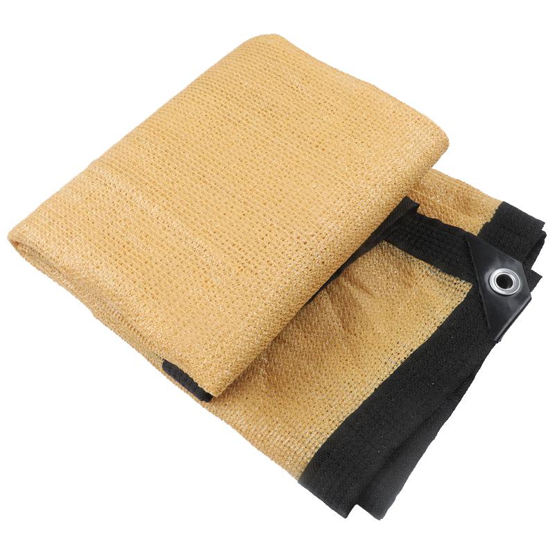 90% Anti-UV HDPE Sun Block Mesh Red Yellow Grey Green Sun Shade Sails Outdoor Sun Shade Net Balcony Privacy Screen (Yellow,1Mx1M) жёлтый